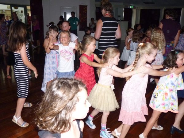Kids dancing at disco