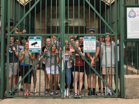 Students behind bars at Maitland Gaol
